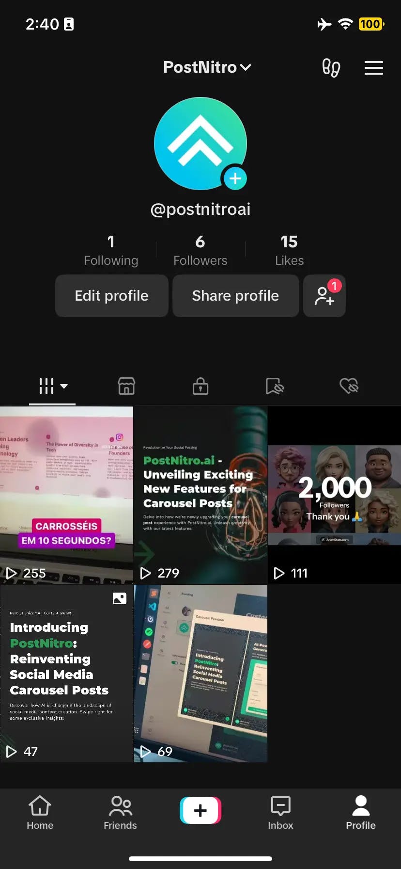 Open TikTok app